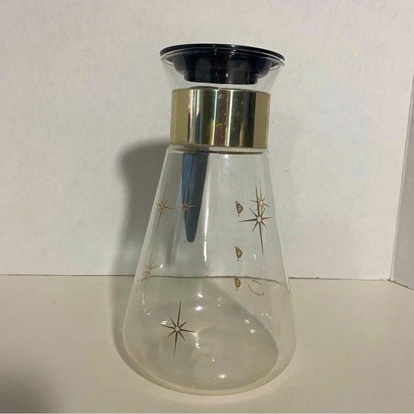 Vintage corning, Pyrex gold atomic starburst glass coffee carafe 6 cup - Picture 1 of 5
